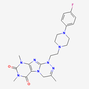 1-(2-(4-(4-fluorophenyl)piperazin-1-yl)ethyl)-3,7,9-trimethyl-7,9-dihydro-[1,2,4]triazino[3,4-f]purine-6,8(1H,4H)-dione