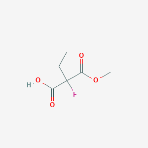 2-Fluoro-2-methoxycarbonylbutanoic acid