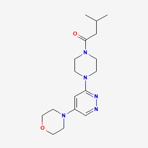 3-Methyl-1-(4-(5-morpholinopyridazin-3-yl)piperazin-1-yl)butan-1-one