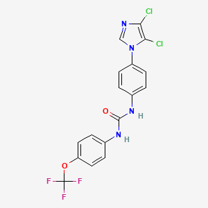 1-[4-(4,5-Dichloroimidazol-1-yl)phenyl]-3-[4-(trifluoromethoxy)phenyl]urea