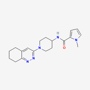 molecular formula C19H25N5O B2423434 1-methyl-N-(1-(5,6,7,8-tetrahydrocinnolin-3-yl)piperidin-4-yl)-1H-pyrrole-2-carboxamide CAS No. 1904222-71-4