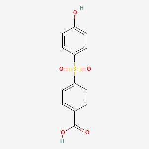 molecular formula C13H10O5S B2423435 4-(4-Hydroxy-benzenesulfonyl)-benzoic acid CAS No. 59216-83-0