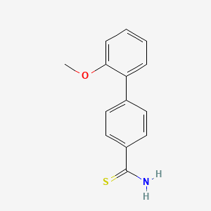 molecular formula C14H13NOS B2423439 4-(2-甲氧基苯基)苯基-1-羰基硫脲 CAS No. 1177240-92-4
