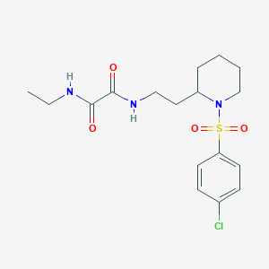 N1-(2-(1-((4-chlorophenyl)sulfonyl)piperidin-2-yl)ethyl)-N2-ethyloxalamide