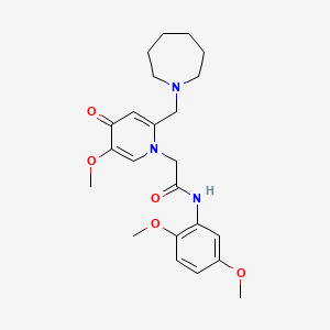 2-(2-(azepan-1-ylmethyl)-5-methoxy-4-oxopyridin-1(4H)-yl)-N-(2,5-dimethoxyphenyl)acetamide