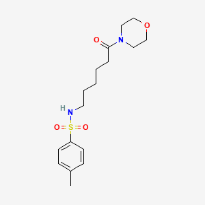 molecular formula C17H26N2O4S B2423514 4-Methyl-N-(6-morpholin-4-yl-6-oxo-hexyl)-benzenesulfonamide CAS No. 626205-36-5