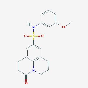N-(3-methoxyphenyl)-3-oxo-1,2,3,5,6,7-hexahydropyrido[3,2,1-ij]quinoline-9-sulfonamide