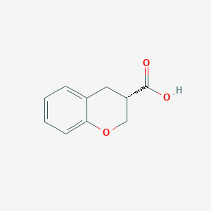 molecular formula C10H10O3 B2423526 (S)-Chroman-3-carboxylic acid CAS No. 115822-57-6; 1260611-90-2