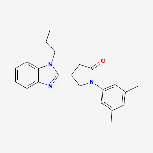 1-(3,5-Dimethylphenyl)-4-(1-propylbenzimidazol-2-yl)pyrrolidin-2-one