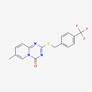 7-Methyl-2-[[4-(trifluoromethyl)phenyl]methylsulfanyl]pyrido[1,2-a][1,3,5]triazin-4-one