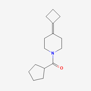molecular formula C15H23NO B2423549 (4-Cyclobutylidenepiperidin-1-yl)-cyclopentylmethanone CAS No. 2320382-71-4