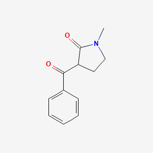 molecular formula C12H13NO2 B2423556 3-Benzoyl-1-methylpyrrolidin-2-one CAS No. 54343-55-4