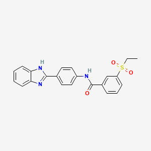 N-[4-(1H-benzimidazol-2-yl)phenyl]-3-ethylsulfonylbenzamide