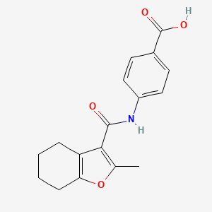 4-[(2-Methyl-4,5,6,7-tetrahydro-benzofuran-3-carbonyl)-amino]-benzoic acid