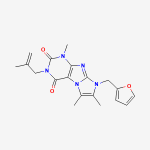 8-(furan-2-ylmethyl)-1,6,7-trimethyl-3-(2-methylallyl)-1H-imidazo[2,1-f]purine-2,4(3H,8H)-dione