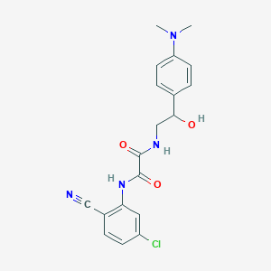 molecular formula C19H19ClN4O3 B2423580 N1-(5-chloro-2-cyanophenyl)-N2-(2-(4-(dimethylamino)phenyl)-2-hydroxyethyl)oxalamide CAS No. 1421442-23-0