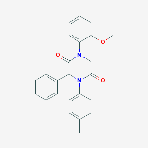 1-(2-Methoxyphenyl)-4-(4-methylphenyl)-3-phenyl-2,5-piperazinedione