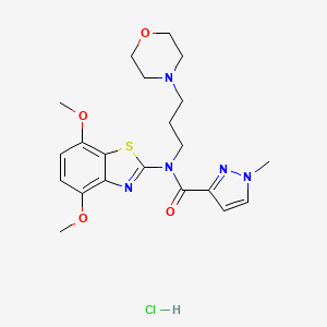 N-(4,7-dimethoxybenzo[d]thiazol-2-yl)-1-methyl-N-(3-morpholinopropyl)-1H-pyrazole-3-carboxamide hydrochloride