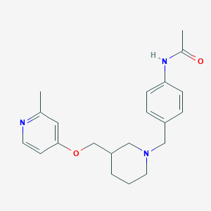 N-[4-[[3-[(2-Methylpyridin-4-yl)oxymethyl]piperidin-1-yl]methyl]phenyl]acetamide