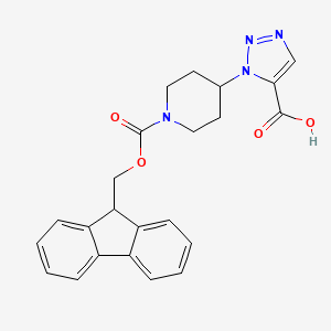 1-(1-{[(9H-fluoren-9-yl)methoxy]carbonyl}piperidin-4-yl)-1H-1,2,3-triazole-5-carboxylic acid