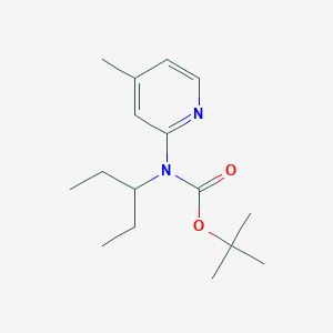 molecular formula C16H26N2O2 B2423629 Tert-butyl N-(4-methylpyridin-2-yl)-N-pentan-3-ylcarbamate CAS No. 1260761-30-5