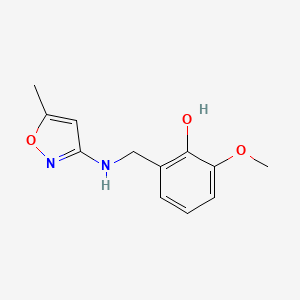 2-Methoxy-6-{[(5-methyl-1,2-oxazol-3-yl)amino]methyl}phenol