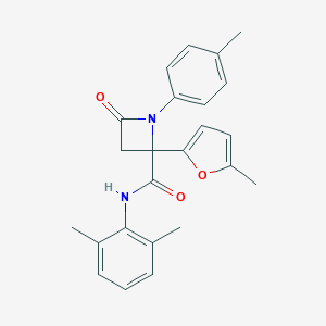 N-(2,6-dimethylphenyl)-2-(5-methyl-2-furyl)-1-(4-methylphenyl)-4-oxo-2-azetidinecarboxamide