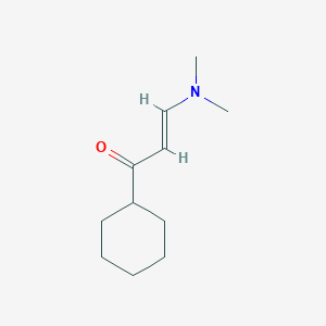 molecular formula C11H19NO B2423654 (E)-1-Cyclohexyl-3-(dimethylamino)prop-2-en-1-one CAS No. 33936-68-4
