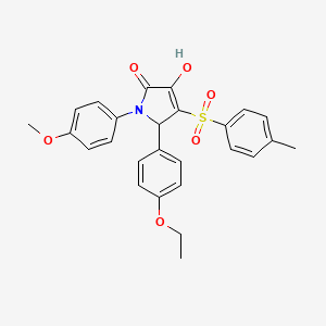 molecular formula C26H25NO6S B2423664 5-(4-ethoxyphenyl)-3-hydroxy-1-(4-methoxyphenyl)-4-tosyl-1H-pyrrol-2(5H)-one CAS No. 1021221-29-3
