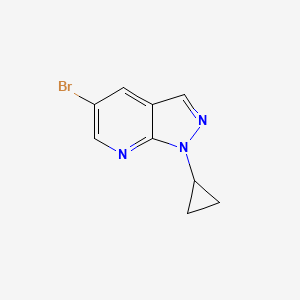 molecular formula C9H8BrN3 B2423668 5-Brom-1-Cyclopropylpyrazolo[3,4-b]pyridin CAS No. 1895229-45-4