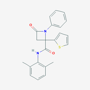 N-(2,6-dimethylphenyl)-4-oxo-1-phenyl-2-(2-thienyl)-2-azetidinecarboxamide