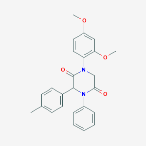 1-(2,4-Dimethoxyphenyl)-3-(4-methylphenyl)-4-phenyl-2,5-piperazinedione