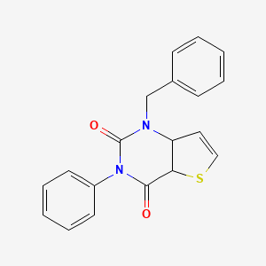 molecular formula C19H14N2O2S B2423718 1-benzyl-3-phenyl-1H,2H,3H,4H-thieno[3,2-d]pyrimidine-2,4-dione CAS No. 687582-93-0