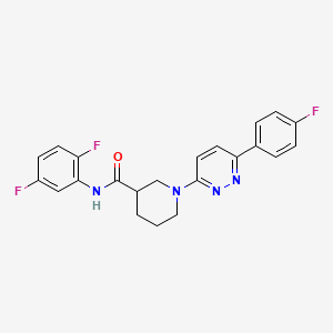 molecular formula C22H19F3N4O B2423728 N-(2,5-difluorophenyl)-1-(6-(4-fluorophenyl)pyridazin-3-yl)piperidine-3-carboxamide CAS No. 1203304-32-8