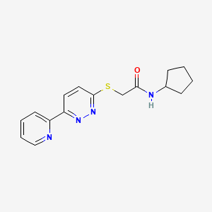 N-cyclopentyl-2-[[6-(2-pyridinyl)-3-pyridazinyl]thio]acetamide
