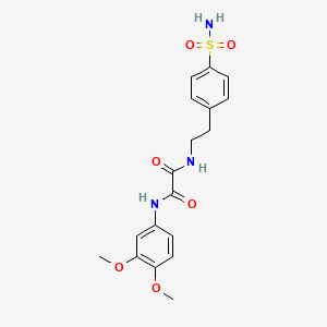 N1-(3,4-dimethoxyphenyl)-N2-(4-sulfamoylphenethyl)oxalamide