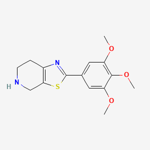molecular formula C15H18N2O3S B2423741 2-(3,4,5-Trimethoxyphenyl)-4,5,6,7-tetrahydrothiazolo[5,4-c]pyridine CAS No. 919734-37-5