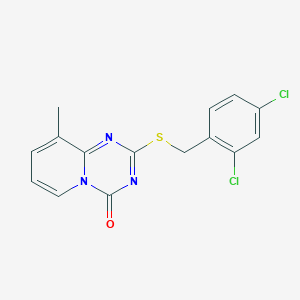 2-[(2,4-Dichlorophenyl)methylsulfanyl]-9-methylpyrido[1,2-a][1,3,5]triazin-4-one