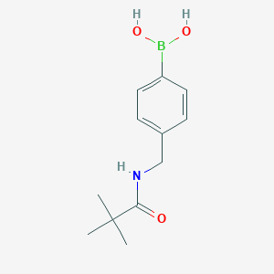 molecular formula C12H18BNO3 B2423752 (4-(叔丁酰胺甲基)苯基)硼酸 CAS No. 2246677-65-4