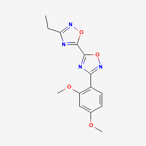 3-(2,4-Dimethoxyphenyl)-3'-ethyl-5,5'-bi-1,2,4-oxadiazole