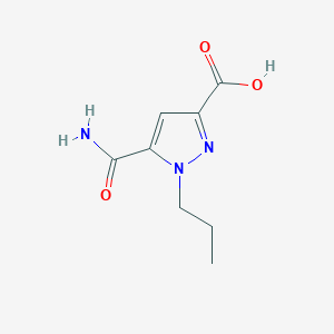 5-Carbamoyl-1-propylpyrazole-3-carboxylic acid