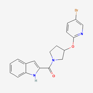 (3-((5-bromopyridin-2-yl)oxy)pyrrolidin-1-yl)(1H-indol-2-yl)methanone
