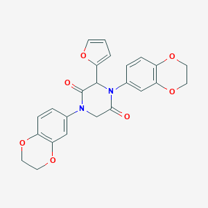 1,4-Di(2,3-dihydro-1,4-benzodioxin-6-yl)-3-(2-furyl)-2,5-piperazinedione