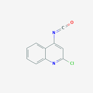 molecular formula C10H5ClN2O B2423791 2-氯-4-异氰酸基喹啉 CAS No. 1260671-47-3
