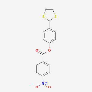4-(1,3-Dithiolan-2-yl)phenyl 4-nitrobenzoate