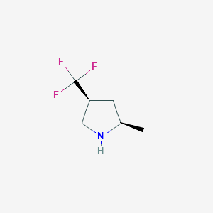 molecular formula C6H10F3N B2423795 (2R,4S)-2-Methyl-4-(trifluoromethyl)pyrrolidine CAS No. 2247102-15-2