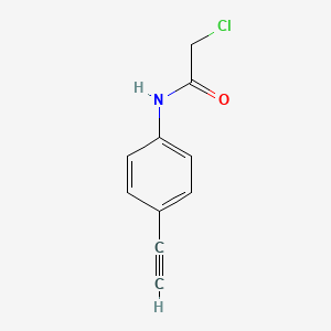 molecular formula C10H8ClNO B2423805 2-chloro-N-(4-ethynylphenyl)acetamide CAS No. 1233382-40-5