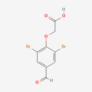 molecular formula C9H6Br2O4 B2423811 2-(2,6-Dibromo-4-formylphenoxy)acetic acid CAS No. 284488-54-6