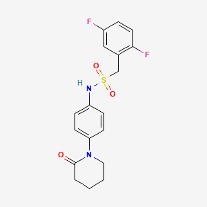 1-(2,5-difluorophenyl)-N-(4-(2-oxopiperidin-1-yl)phenyl)methanesulfonamide