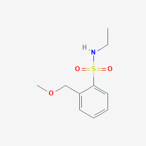 molecular formula C10H15NO3S B2423844 N-Ethyl-2-(methoxymethyl)benzenesulfonamide CAS No. 1880156-50-2